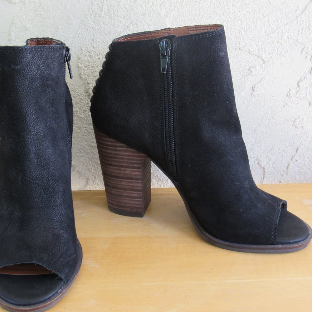 *SOLD* Lucky Brand Open-Toe Ankle Booties